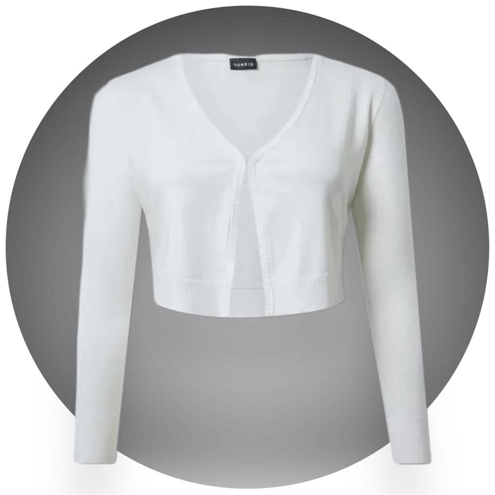 BOGO NWT Torrid Fitted Long Sleeve Shrug Sweater